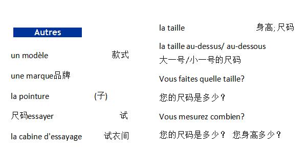 法語詞匯手冊學(xué)習(xí):衣服篇